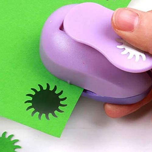 HsgbvictS DIY Toys Scrapbook Cutter Kid Craft DIY Scrapbook Cards Making Paper Shaper Mini Hole Punch Cutter Toy DIY, Flower Pattern, Cards Making Tool - Random Color Random Style# - Thumbnail 6