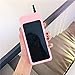 iPhone SE 2020 Case, iPhone 8 Case, iPhone 7 Case, iPhone 6S Case, iPhone 6 Case, Cute Retro Classic Cellular Phone Kids Girls Soft Silicone 3D Stand Rubber Cover for iPhone SE 2020 6 6S 7 8 (Hotpink)