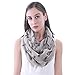 Miniature Schnauzer Dog Print Women's Infinity Scarf Lightweight (Khaki)