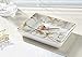 Nordic Golden Striped Marble Plate - Ceramic Jewelry Tray, Ring Holder, Bracelets Plate, Dessert Dish - Perfect for Holding Small Jewelries, Rings, Necklaces, Earrings, Bracelets, Cosmetics, etc.