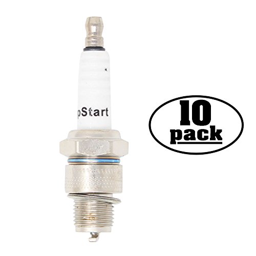 UpStart Components 10-Pack Compatible Spark Plug for Fuji-Robin Engine Industrial EY-44, EY-88, EC-03, EC-04 Gasoline - Compatible Champion L90C & NGK B6HS Spark Plugs