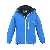 M2C Boys & Girls Hooded Winter Windbreaker Fleece Lined Softshell Jacket