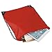 KUUQA 12 Pcs Drawstring Backpack Bags Sport Gym Sack Cinch Bags Bulk for School Traveling and Storage (Red)