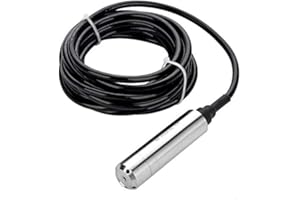 TANGXI Liquid Level Sensor,DC24V 4 20mA Throw in Type Water Level Sensors, Anti Bending 0 5m Range Depth Input Liquid Level Transmitter,6m/19.7ft Input Liquid Level Transmitter