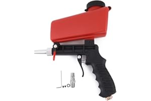 1/4” Air Sandblasting Gun Portable Handheld Sandblaster 90psi Sandblasting Gun Pneumatic Sandblaster Spray Gun Blasting Machi