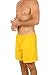 UZZI Men's Long Basic Active Shorts Activewear Trunks by Yellow (XXL)