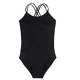 Arshiner Kids Girl's Dance Slim Solid Camisole Leotard