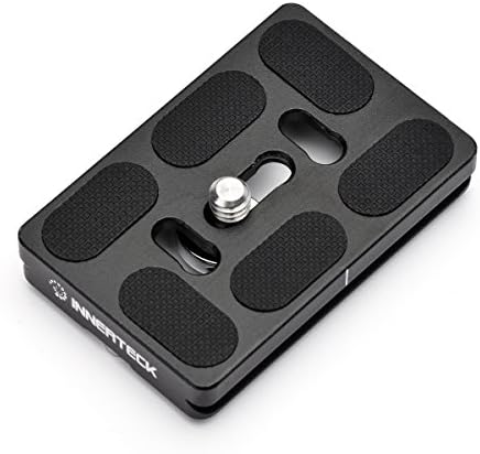 InnerTeck 60mm Black Metal Quick Release Plate for Tripod Ball Head fits all the Arca-type quick release adapters