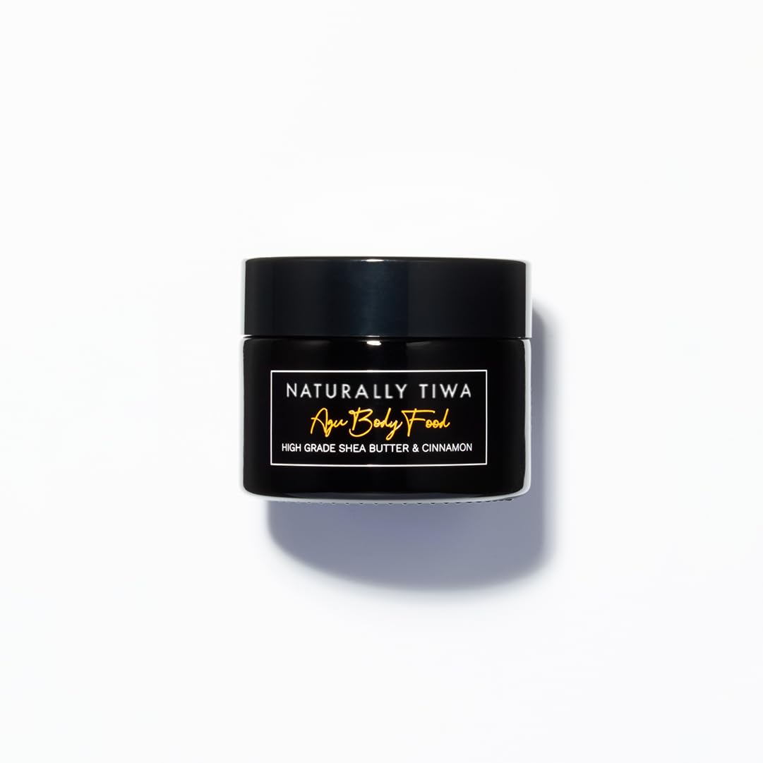 Naturally Tiwa Agu Body Food l Award Winning Mens Face and Body Moisturiser | Anti Aging | Psoriasis & Eczema Natural Shea Butter | Vegan