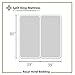 Royal Hotel Bedding Stripe Sheets - Split-King: Adjustable King Bed Sheets - 5PC Bed Sheet Set - 100% Cotton - 600 Thread Count - Deep Pocket, Split King, White