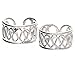 Sterling Silver Coiled Wirework Ear Cuff Pair Earrings