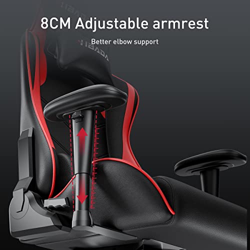 Hbada Gaming Chair Racing Style Ergonomic High Back Computer Chair with Height Adjustment