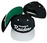 Los Angeles Raiders Black/Silver Two Tone Plastic Snapback Adjustable Plastic Snap Back Hat / Cap