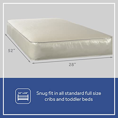 Sealy Baby Firm Rest 2Stage Antibacterial Waterproof Baby Crib Mattress and Toddler Bed