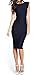 Taydey Women's Ruched Stripe Sleeveless Knee Length Party Evening Dress