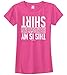 Threadrock Big Girls' This Is My Handstand Shirt Fitted T-Shirt XL Fuchsia