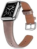 JSGJMY Leather Band Compatible with Apple Watch