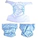 Adult Nappy Pants, Universal Size Adjustable Double Rows of Snaps Breathable Washable Prevent Side Leakage Urinary Cloth for Incontinence Care (#A51)
