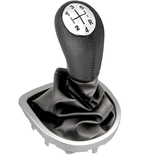 Unicavu Gear Knob for Clio 3 (2005-09) Twingo 2 Megane 2/3 Kangoo 2 Scenic Laguna 2 Espace 4 Modus Campus, 5 Speeds Manual Gear Shift Boot 8200379961 8200393246