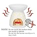 Ivenf Ceramic Tea Light Holder, Aromatherapy Essential Oil Burner, Great Decoration for Living Room, Balcony, Patio, Porch and Garden, Vase Shape