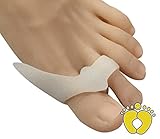 HappyFeet Bunion Relief Sports Bunion Pads Toe Spreaders 2 Pack - For Pain Relief and Proper Toe Alignment - Bunions Treatment Gel Toe Separators, Spacers, Straightener and Spreader (Small)