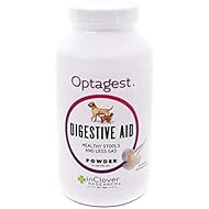 In Clover Optagest Organic Prebiotic and Natural Enzyme Powder for Healthy Stools and Less Gas, Without Foreign Probiotics. Daily Digestive and Immune Support For Dogs and Cats, 10.5oz.