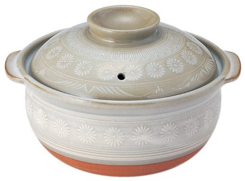 Click Here to See More Images Banko Craft Ginho rice cooker pot flower Mishima