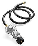 GASPRO 5FT Two Stage Propane Regulator with Hose - 3/8in Female for RV, Grill,fire Pit,Gas Generator,Gas Stove/Range More