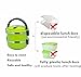 1.4 L Stacking Lunch Box- Food Containers,Two Tier Tiffin with Vacuum Seal Lid and Stainless Steel Interior Green