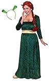 Sanctuarie Designs Women's Princess Fiona Shrek Plus Size Supersize Halloween Costume Dress/0x/Green/