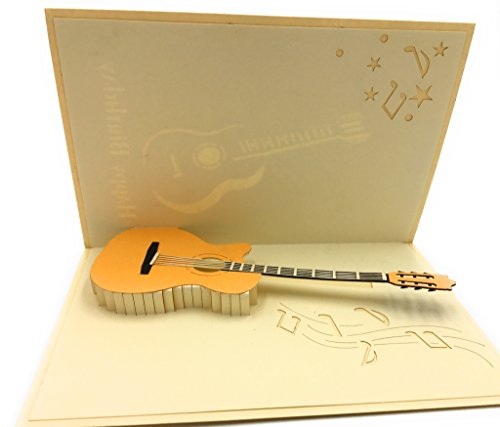 ELECTRIC GUITAR 3D GREETING CARD - IDEAL FOR MUSICIANS , ROCKSTARS AND MUSIC LOVERS - Thumbnail 4