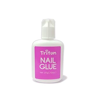 Triton Nail Adhesive 20g / 0.70 oz | Stick Nail Decorations, Art Accessories, Broken, Cracked, Artificial or Fake Nails | Best Manicure Glue for Nail Artists