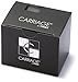 Carriage Women's C2A901 Silver-Tone Rectangular Case Black Leather Strap Watch