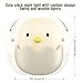 Tecboss Chicken Night Light for Kids, Rechargeable Baby Night Light with Safe ABS+Silicone, Nursery Bedside Lamp,Warm White Color and Adjustable Brightness, Touch Control, 300 hours Runtime