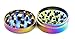 Chromium Crusher 2.2 Inch 4 Piece Tobacco Spice Herb Grinder - Pick Your Color (Rainbow with window)