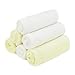 Bamboo Baby Washcloths , Luxury and Comfort - 100% Natural Hypoallergenic 6 Pack Organic Towels - Ultra Soft , Absorbent & Reusable Wipes - Best for Eczema & Sensitive Skin - Perfect Baby Shower Gift