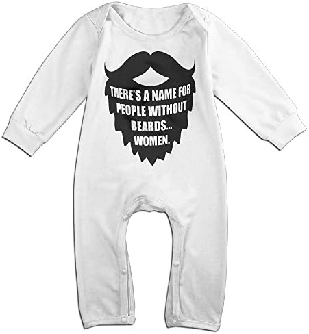Unisex-baby There's A Name Without Beards Long Sleeve Jumpsuits Outfit Clothes