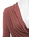 Doublju Soft Knit Cowl Neck Blouse Top for Women with Plus Size (Made in USA) Mauve 2XL