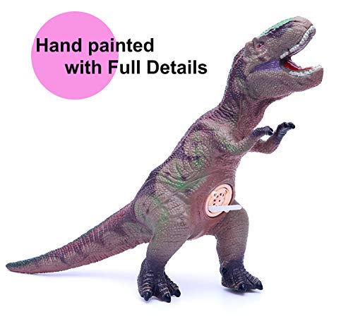14" Jumbo Dinosaur Figures 4-Set, Realistic Looking Sound Toys (501A)