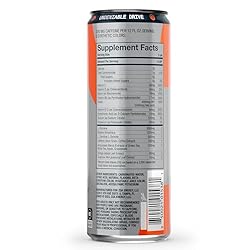 ZOA+ Pre-Workout Sugar-Free Energy Drink, Orange