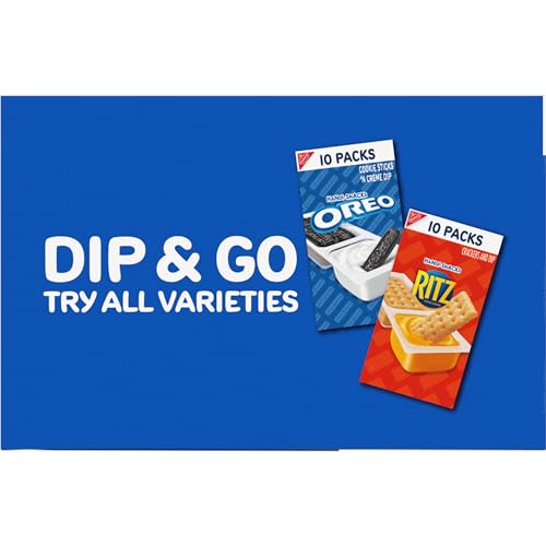HANDI-SNACKS OREO COOKIE STICKS ‘N CREME DIP SNACK PACKS, 20 SNACK PACKS
