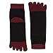 VWELL Toe Socks for Men Women Ankle Cotton Five Fingers Socks Low Cut Athletic Running Socks 4 Pairs Size 8-11
