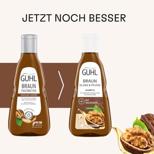 Guhl Braun Fascination Shampoo – Content: 250 ml – Hair Type: Brunette, Brown