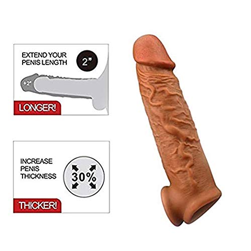 Realistic-Condom-Thick-Girth-Enhancer-Enlarger-Extender-Growth-Sleeve