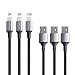 AXELECT iPhone Cable, 3 PACK(10ft,6ft,3ft) Nylon Braided 8 Pin Lightning Cable to USB Charging for iPhone 7/7 Plus,6/6s/6s Plus,5s/5c/5,iPad,iPod and More