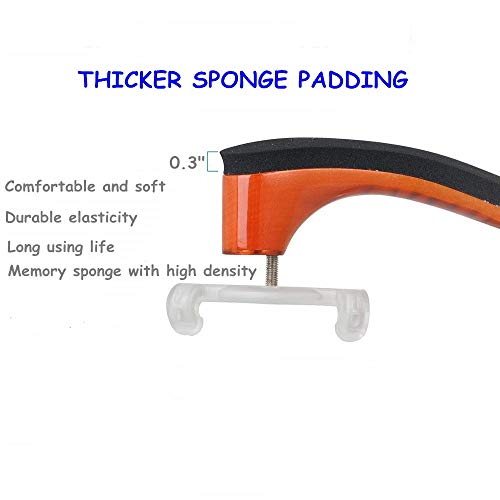 image for Imelod Violin Shoulder Rest (Wood) for 4/4 and 3/4 Violin, Violin Mute
