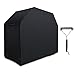 Antree Grill Cover, 58-Inch 600D Heavy Duty Waterproof BBQ Gas Grill Cover for Weber, Holland, Jenn Air, Brinkmann and Char Broil-Black with Handles Including Grill Brush.