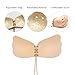 Holisouse Strapless Bra Push Up Sticky Backless Self Adhesive Invisible Bras for Women with All Sizes Available, Beige, D