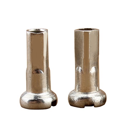 JooFn Bicycle Spoke Caps 12mm 14G Copper Silver Nipples Cycling Riding Ultra-light Spoke Cover Bike Wheel Spoke Accessories 100pcs