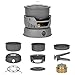 Winterial Alcohol Stove Burner Camping Set, 9 Piece, Backpacking, Campfire Cookware, Camping Cookware, 2.1 lbs, Carry Bag Included!thumb 2